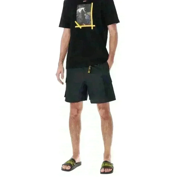 NWT Off-White Classic Belted Cargo Swim Shorts - Picture 16 of 16